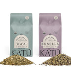 Katú Ka’a + Rosella Yerba Mate Tea – Variety 2-Pack (1 x Ka’a + 1 x Rosella, 500g Each) – Organic Loose-Leaf Blend with Hibiscus, Peppermint & Stevia – 1kg Total