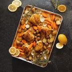 KITCHENATICS Quarter Sheet Baking Pans, Premium Quality Aluminum Cookie Sheet Set - Oven Safe, Nonstick, Rimmed Cooking Trays, 1/4 Baking Sheets for Oven, Roasting, Baking - 9.6" x 13" IN, Set of 2