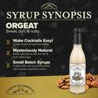 Liquid Alchemist Orgeat Syrup for Cocktails - Real Ingredients Make Our Almond Syrup the Perfect Mai Tai Mix - Non-GMO, Gluten Free & Vegan (12 oz)