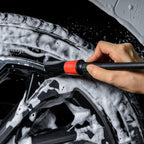 3 Pcs Soft Wheel Brushes for Cleaning Wheels Kit - 1x Synthetic Soft Car Wheel Rim Brush，1x Long Handle Cleaning Brush and 1x Car Detail Brush, Clean Dirty Wheel…