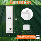 Bamboo Drawer Organizer, Narrow Silverware Organizer for Kitchen, Stackable Utensil Organizer, 2 Pcs Flatware Organizer for Drawer, Wooden Storage Box Tray (White, 12 X 3 X 2 Inch)