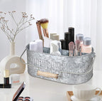 Alpha Living Home Farmhouse Utensils Caddy, Antique Gray, 18.5 x 14.5 x 3 in