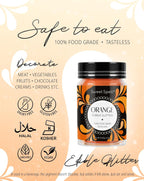 Sweet Spell Edible Glitter (15g) - Shimmer Sparkles for Drinks, Cakes, Cocktails - 100% Edible & Food Grade Glitter, Vegan, Gluten-Free (Orange)