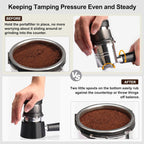 VOCOSTE Coffee Tamper Base for Ninja Espresso ES601/ES701, Improves Tamping Stability and Extraction, Non-Slip Base, Prevents Portafilters from Damaging the Counter, Home Barista Use