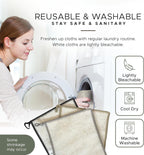 Whiffkitch Dishcloths & Dish Towels for Kitchen - Reusable, Hygienic, Quick Drying, Durable Kitchen Washcloth, Absorbent, Scrub-Non-Scratch, 6x7 Inches Neutral Color, 6 Pack