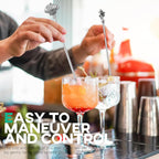 Homestia 7.5 Inches Stainless Steel Coffee Beverage Stirrers Drink Swizzle Stick with Animal Design, Set of 6 Cocktail Stirrers, Metal Cocktail Stir Sticks Stirring Drink Swizzle Stick Picks Tools