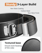 Kootek Cake Pan Set of 3, Nonstick Springform Pans with Removable Bottom, 4, 7, 9 Inch Round Cheesecake Baking Pans with 50 Pcs Parchment Paper Liners