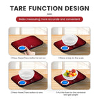 EILISON Smart Kitchen Food Scale with Bluetooth App, High-Precision Digital Food Scale for Baking, Cooking & Diet, 24 Nutrients with Macro Keto Calorie Cooking, Grams, 5g-8000g Capacity (Red)