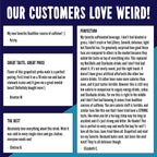 Drink Weird Organic Grateful Grapefruit Yerba Mate – 16oz Cans, 160mg Organic Caffeine, Pack of 12 – Grateful Dead Collab, Healthy Energy Drink Alternative