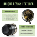 MADFLOW Yerba Mate Cup. Stainless Steel Mate Cup with 2 Bombillas. Double Wall Vacuum Insulated Yerba Mate Gourd. Unique Mate Cup And Bombilla Set