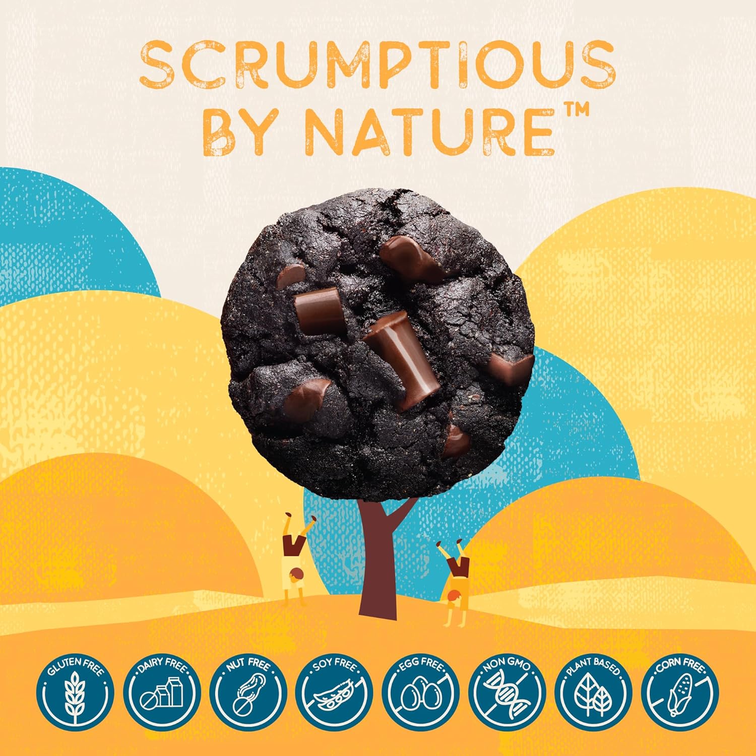 Autumn Sons Baking Co. Gluten Free Double Chocolate Chunk Cookie Mix. Vegan Plant Based Baking Mix. Free From 11 Common Allergens. Dairy Free, Nut Free, Soy Free, Non GMO 9.3 oz (Pack of 3)