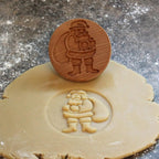 Wood Cookie Stamp, 2.5 Inch (Santa CS-048)