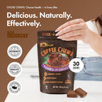 Coffee Chews - Grab & Go Energy with 100mg per Chew of Clean, Green Caffeine. with Real Organic Ingredients, Low Sugar, Great Bold Taste & Long Lasting Energy Boost (Pack of 2)