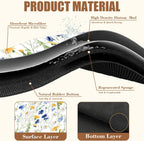 Watercolor Wildflower Dish Drying Mat for Kitchen Counter Coffee Mat Hide Stain Absorbent Rubber Backed Drying Rack Pad Espresso Machine Coffee Bar Accessories 15.7 x 23.6 Inch