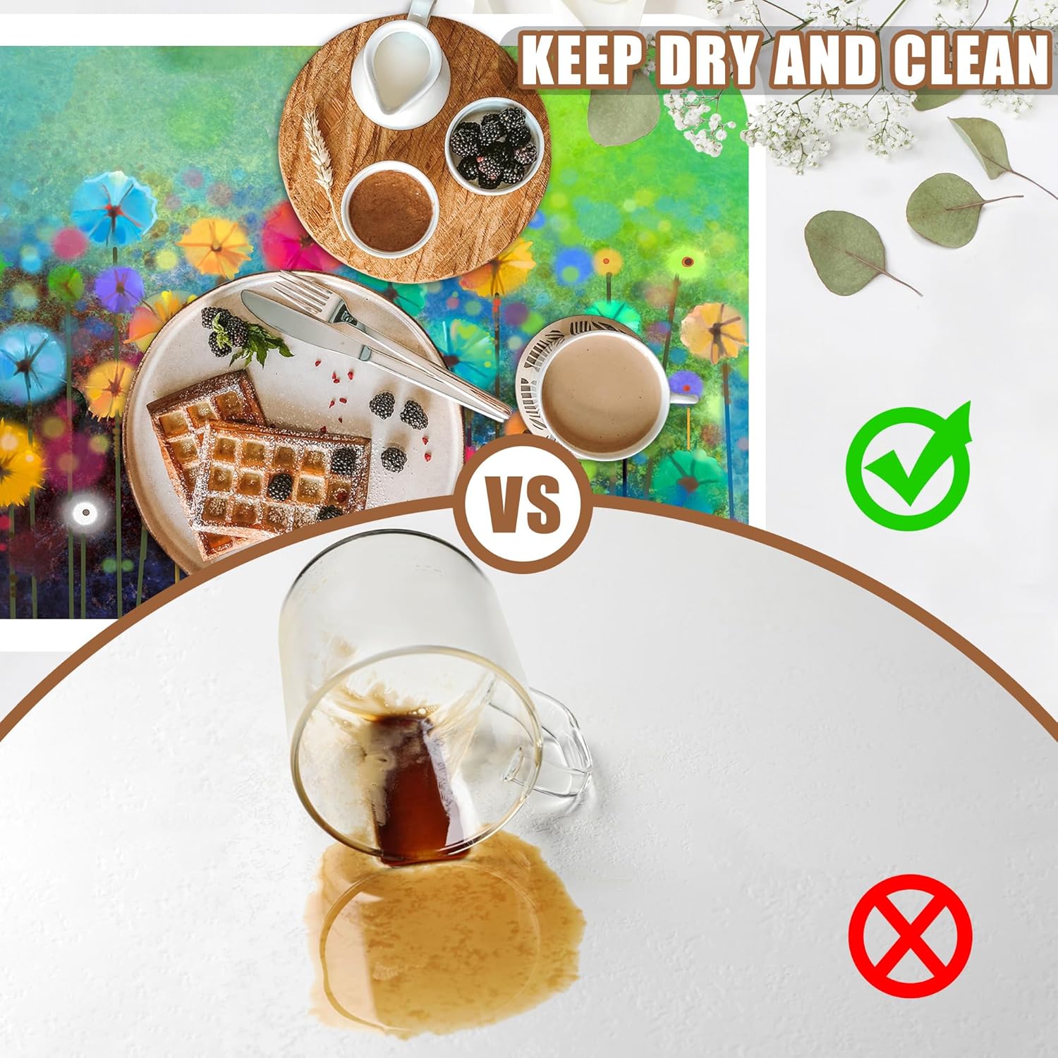 Dish Drying Mat Watercolor Rainbow Dandelion Coffee Bar Mat for Countertop Absorbent Hide Stain Rubber Backed Dish Drainer Rack Pad Espresso Machine Dining Room Decoration 15.7 x 23.6 Inch