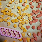 Pink Heart Cookie Cutter for Sourdough – Dishwasher Safe, Food-Grade, Mini Kids Snack Cutter, BPA-Free & Non-Toxic, Perfect for Fun Baking