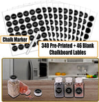 SWOMMOLY 25 Glass Spice Jars 6 oz Empty Square Spice Bottles with 703 Spice Labels, Chalk Marker and Funnel Complete Set. Spice Containers with Airtight Cap, Pour/sift Shaker Lid