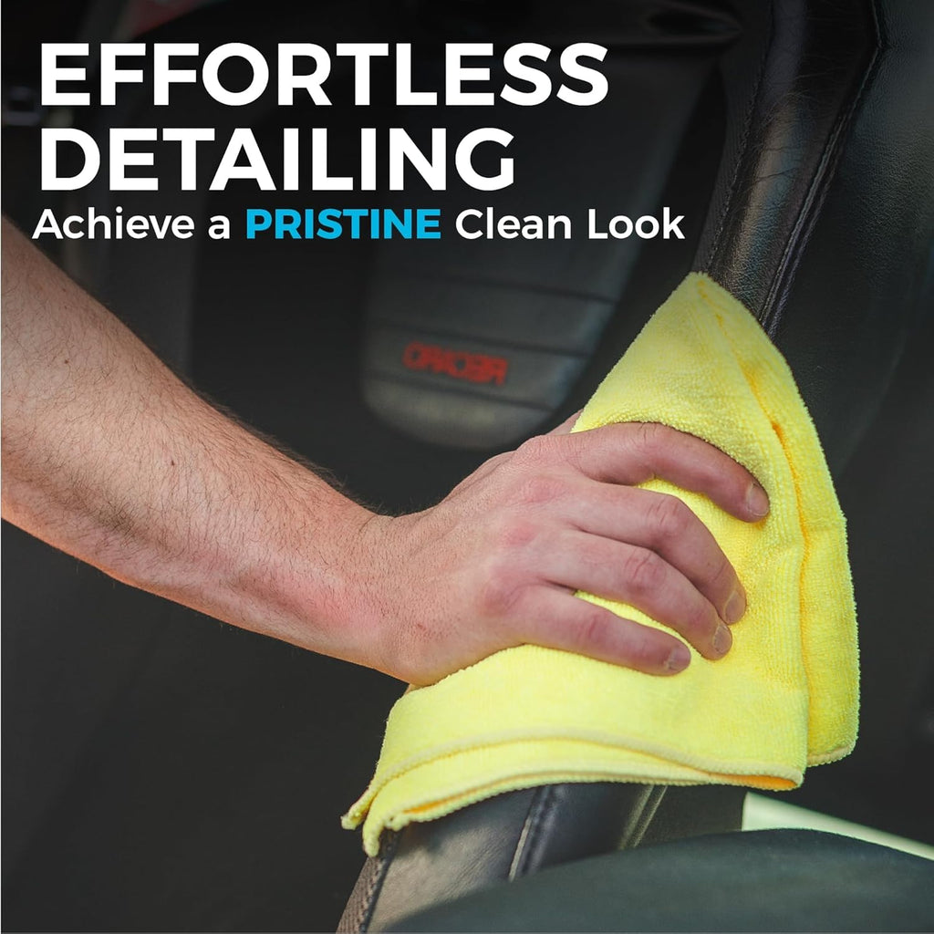 The Rag Company - All-Purpose Microfiber Terry Cleaning Towels - Commercial Grade, Highly Absorbent, Lint-Free, Streak-Free, Kitchens, Bathrooms, Offices, 300gsm, 16in x 16in, Red (12-Pack)