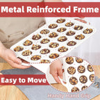 CAKETIME Mini Cupcake Pan, Metal Reinforced Frame Silicone Mini Muffin Pan Nonstick 24 Cups with Handle for Valentine's Day Baking Muffins, Cupcakes, Egg Bites 1 Pack