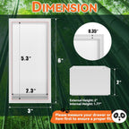 Bamboo Drawer Organizer, Small Silverware Organizer for Kitchen Drawer, Stackable Utensil Organizer, 2 Pcs Flatware Organizer Wooden Storage Box Tray (White, 6 X 3 X 2 Inch)