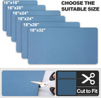 Dish Drying Mat for Kitchen Counter | Coffee Bar Mat for Countertops | Heat Resistant Drainer Mat with Non-slip Rubber Backed | Hide Stain Kitchen Absorbent Draining Mat | Blue 18"x28"