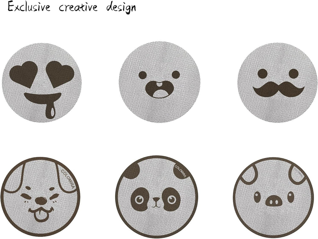 51mm Espresso Puck Screen, Lower Shower Screen, Metal Coffee Reusable Filter for 51mm Espresso Portafilter Basket, 1.7 Thickness(Panda)