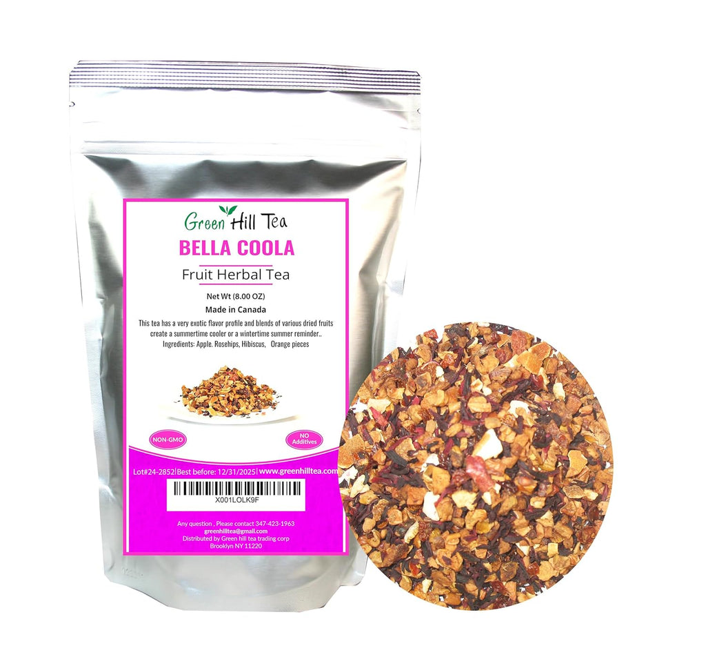 Bella Coola Iced Tea, Blend of Various Dried Caffeine Free Fruit and Herbs– 8 Oz Bag