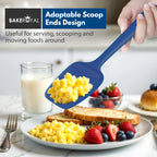 Silicone Spatula Set - 4-Piece Rubber Spatulas Silicone Heat Resistant 600°F for Everyday Task - Seamless Design Kitchen Spatulas for Nonstick Cookware - Royal Blue