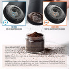 Portable Electric Coffee Grinder, Rechargeable Handheld Grinder with Stainless Steel Conical Burr, Adjustable Grind Settings, for Espresso, Moka, Pour Over, French Press, Cold Brew, Obsidian