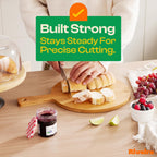 Riveira Brown Bamboo Wood Cutting Board – Gourmet Bamboo Grandeur: 17 x 12 Wooden Cutting Board – Wooden Cutting Boards For Kitchen Decorative – Innovative Juice Grooves Wooden Chopping Board