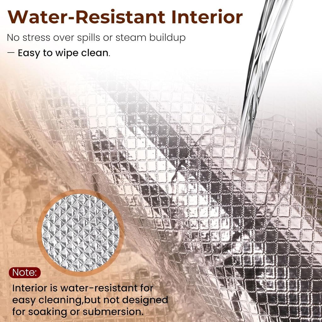 Folding Dough Proofer Box with Temp Control (50-130℉) & 24H Timer, Extra Large Bread Proofing Box for Sourdough, Pizza, Yogurt, Seed Starting, 3D Filament Drying, Space-Saving & Easy to Use