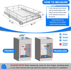 WelFurGeer Soft Close Slide Out Cabinet Shelf, 17" W x 22" D Pull Out Drawers for Kitchen Cabinets, Kitchen Shelf Organizer, Cupboard Organizers and Storage, Under Cabinet Pull Out Shelves