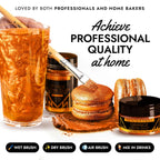 MONÉGASQUE Orange Edible Glitter for Drinks 15g – Edible Glitter for Cakes & Cocktails – Halloween Cake Decorations Sprinkles & Cupcake Luster Dust – Cocktail Drink Shimmer Powder & Orange Chocolate