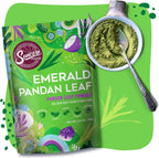 Suncore Foods Emerald Pandan Leaf Powder, Green Food Coloring Powder, Gluten-Free, Non-GMO, 3.5oz (1 Pack)