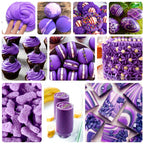 Food Coloring - Vibrant Liquid Icing Food Coloring Set for Baking, Cake Decorating, Easter Egg, Airbrush - Tasteless Food Color Dye for Fondant, Slime, DIY Crafts - 5.5 Fl.oz / 160ml Each (Purple)