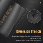 MHW-3BOMBER Milk Frothing Pitcher, 20oz/600ml Milk Frother Cup for Barista, SUS304 Stainless Steel Espresso Steaming Pitchers for Milk/Coffee/Latte Art (Matte Black) P3014B-OS