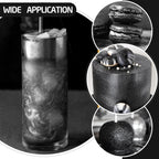 Edible Glitter Spray - 3/4oz Luster Dust Edible Food Grade Glitter Shimmer Dust Powder for Cocktails, Drinks, Cake Decorating - Metallic Food Coloring Powder for Wine, Candy, Cookie, Icing (Black)