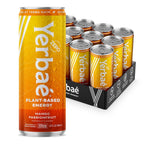 Yerbaé Energy Beverage, Mango Passion Fruit, 120mg Caffeine. No Sugar/Calories/Carbs, Energized by Yerba Mate, Plant-Based, Healthy Alternative to Sugary Drinks, Pack of 12, 12oz cans