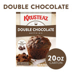 Krusteaz Muffin Mix, Double Chocolate Muffin Mix, Made with Real Chocolate Chips & No Artificial Flavors, Colors or Preservatives, 20 Ounce Box (Pack of 4)