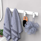 VAEHOLD Hat and Coat Wall Mount Rack - Hooks for Robes, Bags, Keys, and Towels - Bathroom Towel Hanger Organizer (White, “T“ Shape 4 Hooks 1 Pack)