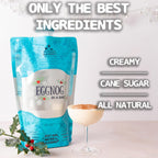 Lt. Blender's All Natural Eggnog Drink Mix for Festive Holidays, Creamy Non-Alcoholic Eggnog Cocktail Mix, Easy to Make, 16 Servings in a Resealable Bag (Pack of 1)