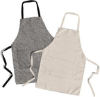 lepni.me Chefs Aprons | Cooking Baking Grilling for Home Restaurant | Premium Kitchen Aprons with Double Pocket for Men Women