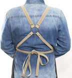 Men and Women Apron for Kitchen, Gardening, Artist, Chef, Work | Canvas, Waterproof, Adjustable Straps Unisex