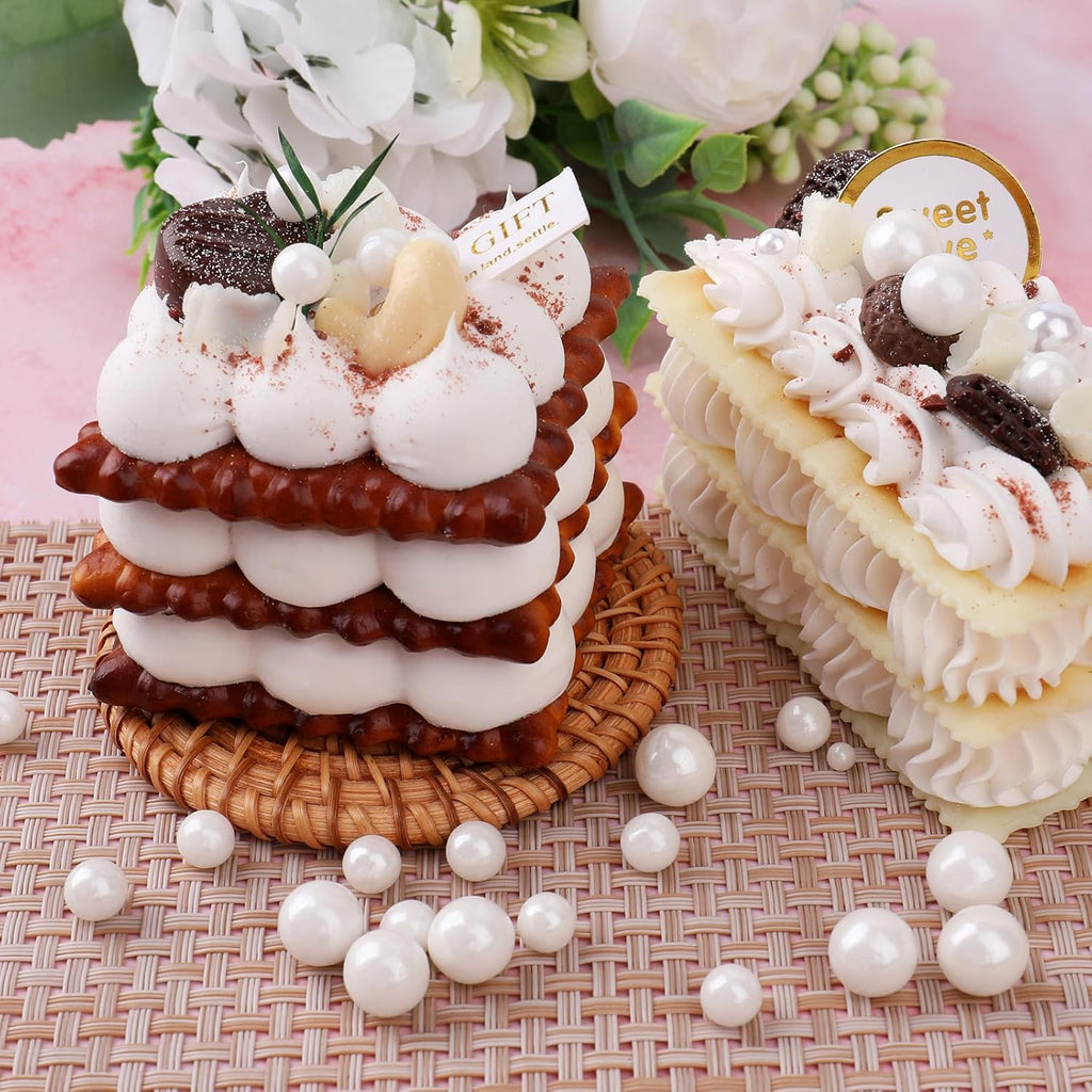 White Pearl Sprinkles for Cake Decorating, 6 Sizes Mix 4.6 oz Edible Pearl Sugar Sprinkles for Cupcake Cookies Ice Cream Donuts Baking Topping