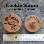 Wood Cookie Stamp, 2.5 Inch (Chameleon CS-020)