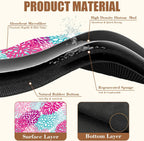 Pink Blue Chrysanthemum Flowers Dish Drying Mat for Kitchen Counter Coffee Bar Mat Hide Stain Absorbent Rubber Backed Drying Rack Pad Espresso Machine Coffee Bar Accessories 11.8 x 19.7 Inch