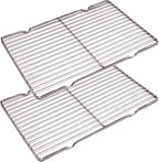 2Pcs Stainless Steel Cooling Racks, Cooling Racks for Cooking and Baking, Cookie Cooling Rack, Oven Cooling Racks for Cooking