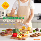 Riveira Acacia Wood Cutting Board – Gourmet Acacia Grandeur: 18 x 12 Wooden Cutting Board – Natural Wooden Cutting Boards For Kitchen Decorative – Innovative Juice Grooves Acacia Wooden Chopping Board