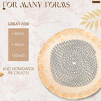 Ferraycle 2 Pieces Pie Weights for Baking Crust Pie Crust Weight Protectors for Edges Baking Beads Chain Stainless Steel Beads for Dough Kitchen Cooking Blind Pastry(6 Ft, 10 Ft)