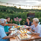 Tebery 2 Pack 3-Tier White Ceramic Embossed Dessert Cake Tower Stand with Gold Carry Handle, Cupcake Stand Serving Trays, Porcelain Party Food Server Display Holder